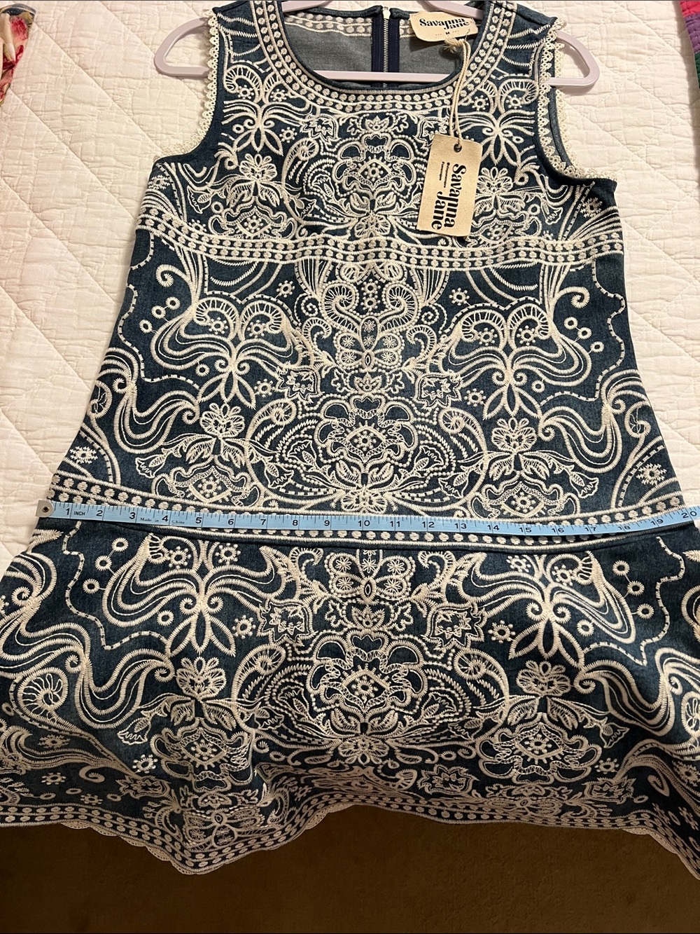 Savanna Jane embroidered denim dress - Picture 7 of 7